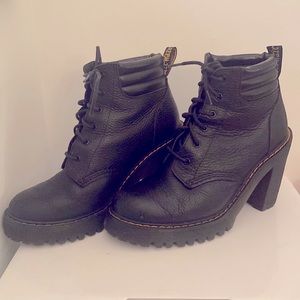 Dr marten black boot heels size 7 “air wair” air ware
